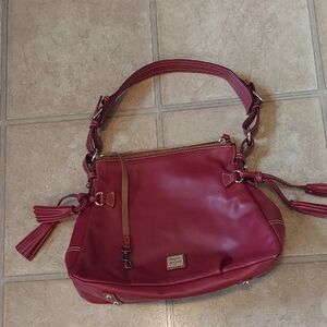 Red Leather Shoulder Bag